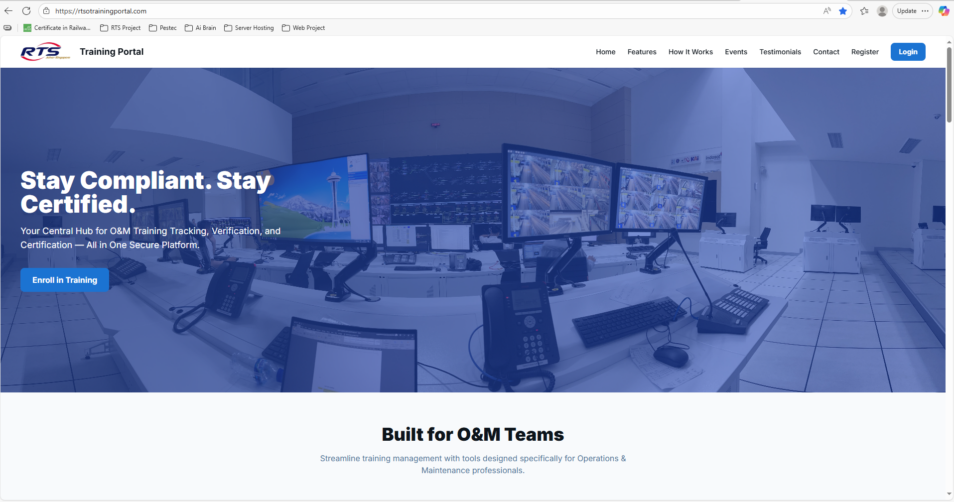 RTS O&M Training Portal